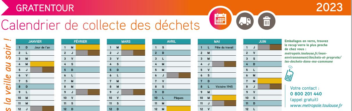 Collecte des déchets et encombrants – Gratentour